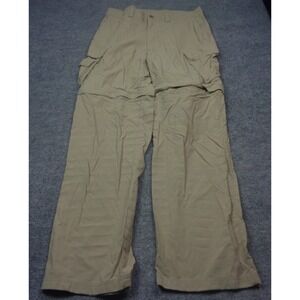 Under Armour Cargo Pants Mens 36x34 Khaki Convertible Zip Off Nylon Ripstop